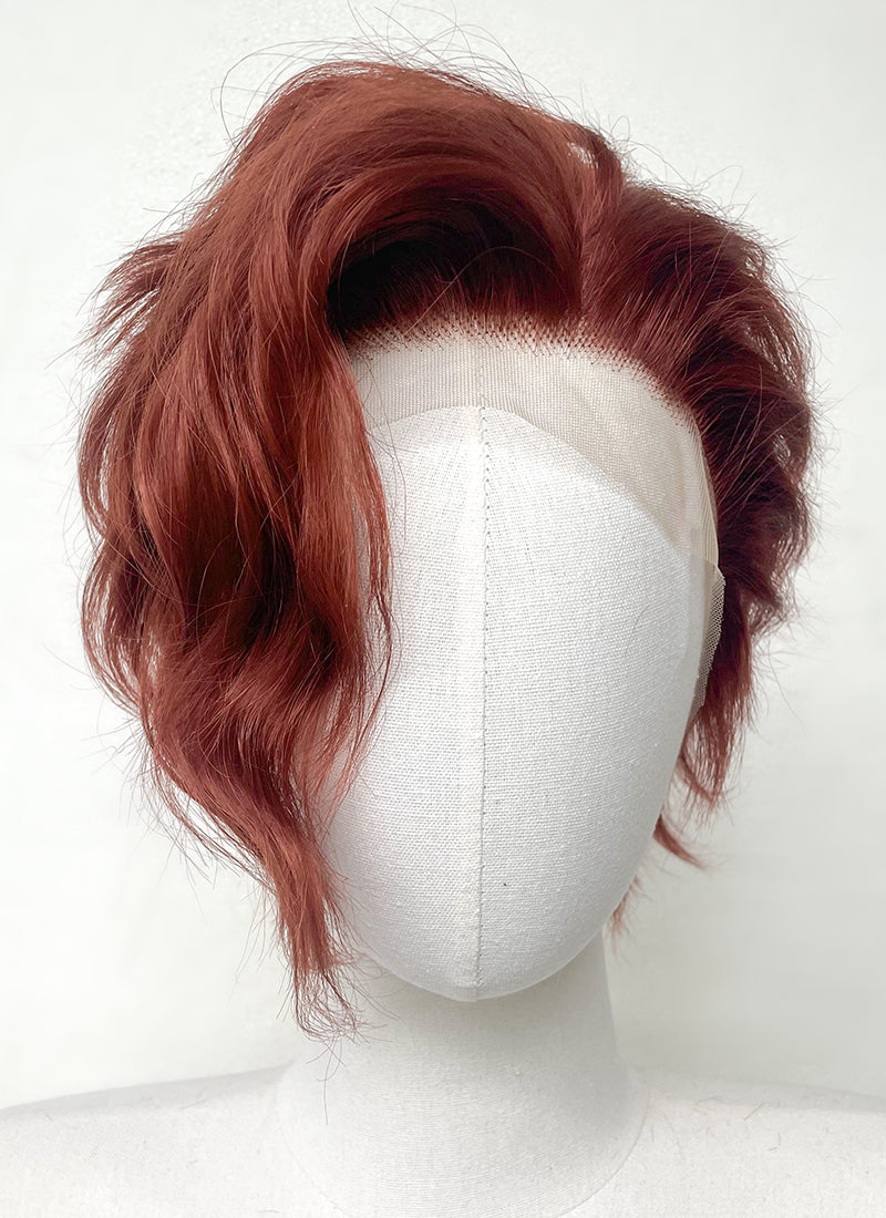The Arcana: A Mystic Romance Julian Devorak Wavy Auburn Lace Front Synthetic Men's Wig LF6035