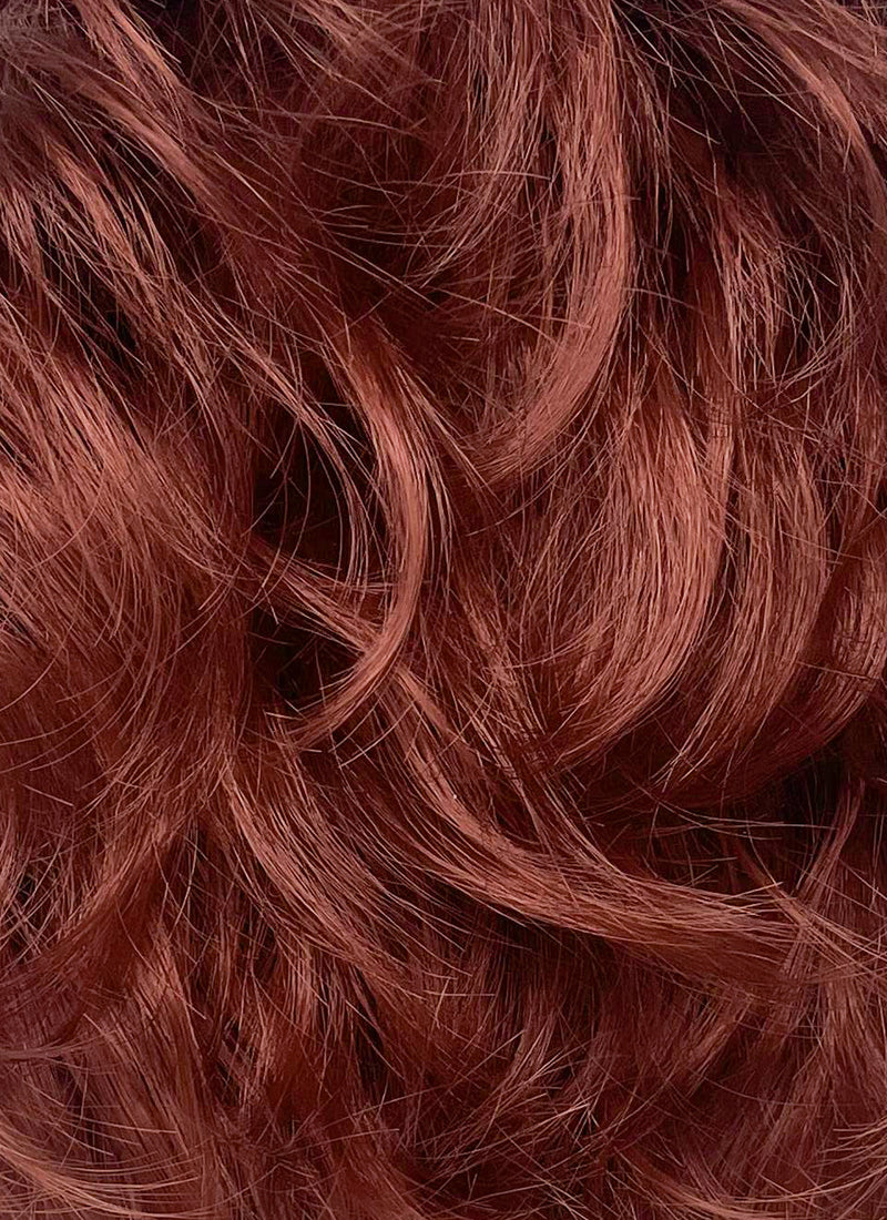 The Arcana: A Mystic Romance Julian Devorak Wavy Auburn Lace Front Synthetic Men's Wig LF6035