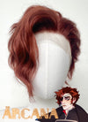 The Arcana: A Mystic Romance Julian Devorak Wavy Auburn Lace Front Synthetic Men's Wig LF6035