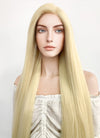 Long Straight Yaki Blonde Lace Front Synthetic Hair Wig LF701E