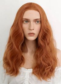 Stranger Things Max Mayfield Long Wavy Ginger Lace Front Wig LFK5531A