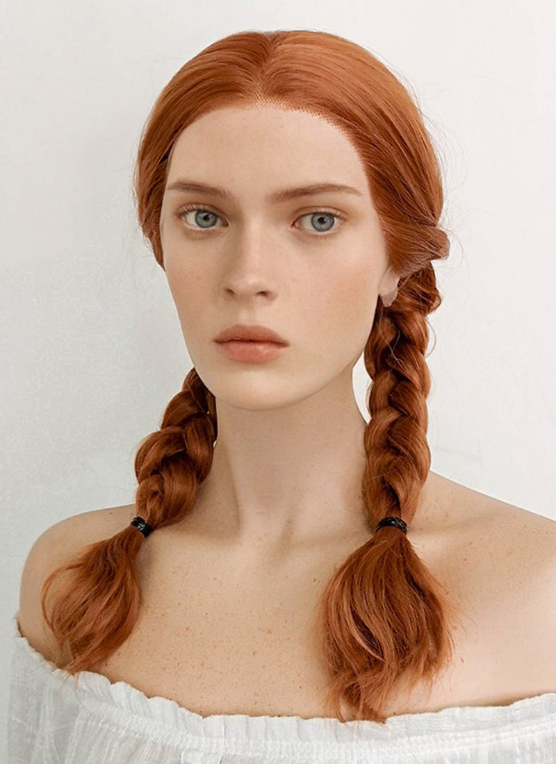 Stranger Things Max Mayfield Long Wavy Ginger Lace Front Wig LFK5531A