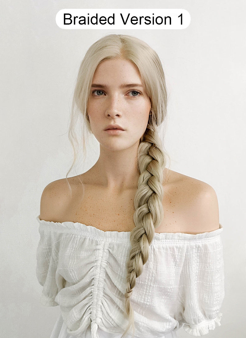 The Lord of the Rings The Rings of Power Galadriel Wavy Ash Blonde Lace Front Wig LFK5539
