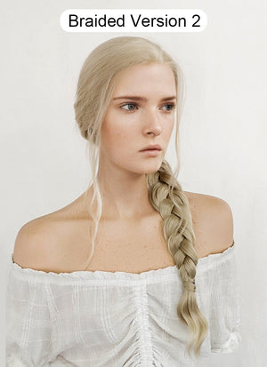 The Lord of the Rings The Rings of Power Galadriel Wavy Ash Blonde Lace Front Wig LFK5539