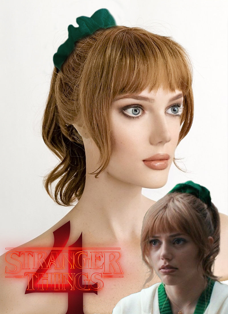 Stranger Things Chrissy Cunningham Wavy Blonde Ponytail Lace Front Wig LN6023