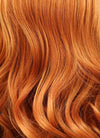 Long Wavy Pumpkin Orange Lace Front Synthetic Hair Wig LW085E