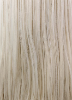 Long Straight Platinum Blonde Lace Front Synthetic Hair Wig LW150D