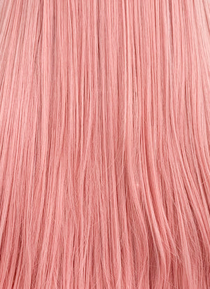 Long Straight Pastel Pink Lace Front Synthetic Hair Wig LW238B