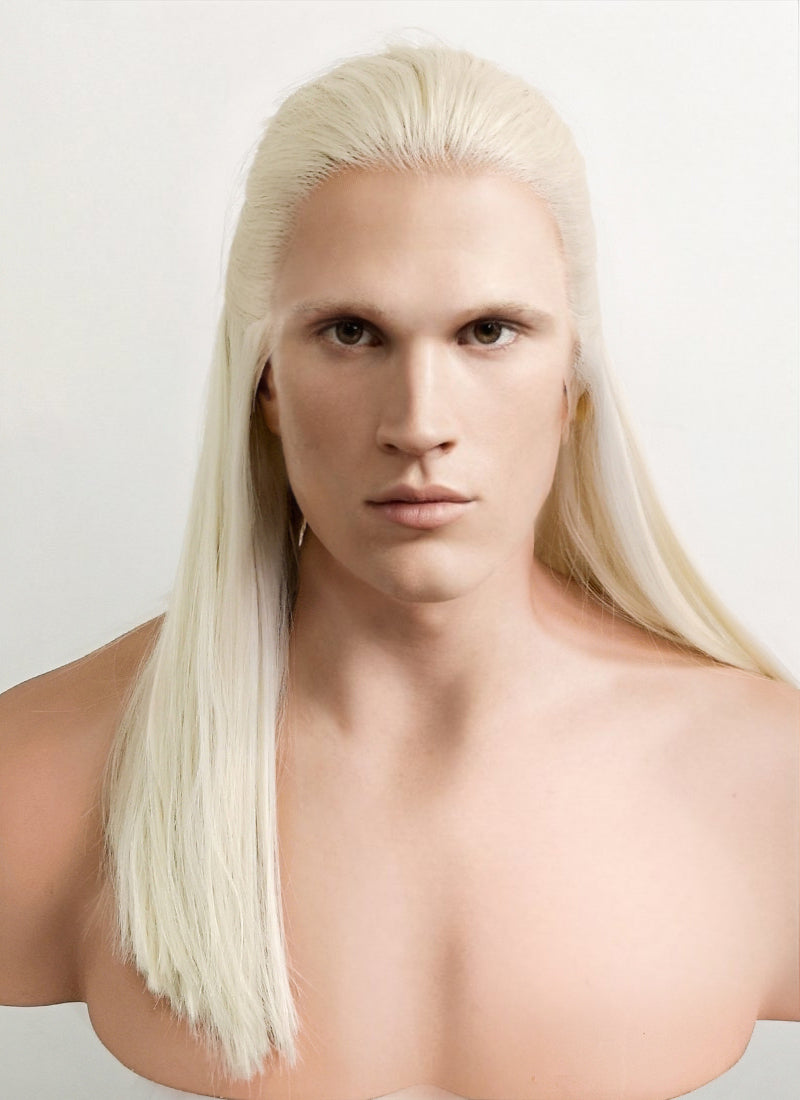 House of the Dragon Daemon Targaryen Straight Platinum Blonde Lace Front Wig LW4016