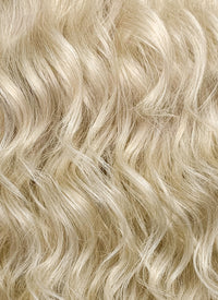 Medium Wavy Pastel Ash Blonde Lace Front Synthetic Hair Wig LW4017