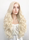 Long Curly Platinum Blonde Lace Front Synthetic Hair Wig LW667F