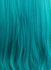League of Legends LOL Jinx Long Wavy Turquoise Blue Lace Front Synthetic Hair Wig LW714A