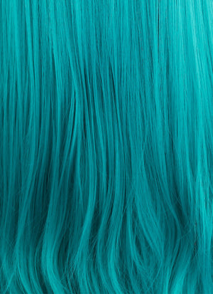 Long Straight Turquoise Blue Lace Front Synthetic Hair Wig LW714A