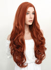 Long Curly Reddish Brown Lace Front Synthetic Hair Wig LW735