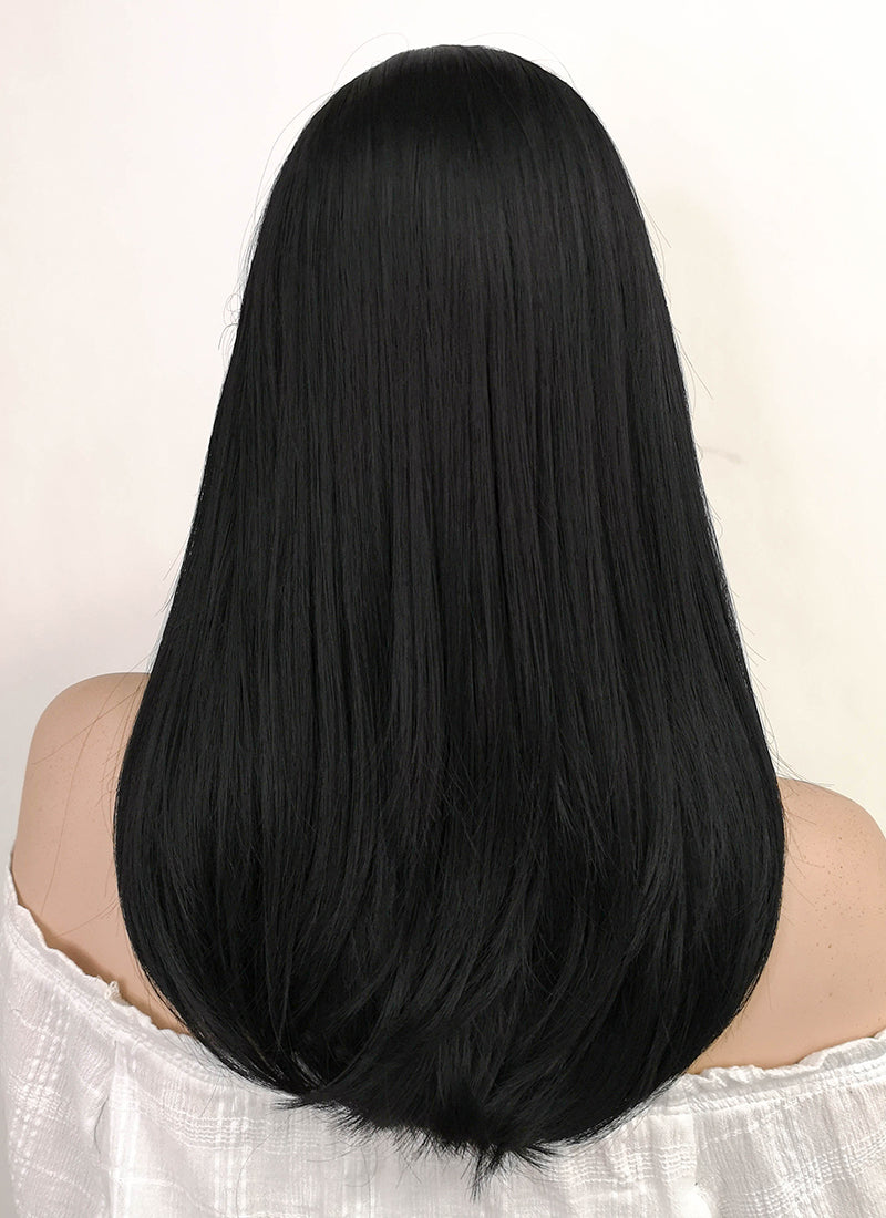 Long Straight Black Lace Front Synthetic Hair Wig LW769