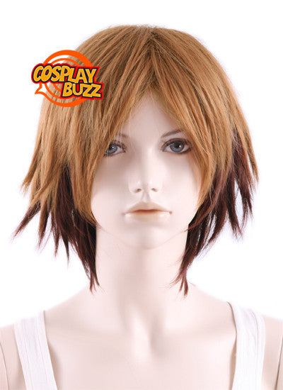DEVIL SURVIVOR 2 Shijima Daichi Short Two Tone Brown Anime Cosplay Wig MY045 - CosplayBuzz