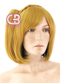 Kagerou Project Momo Kisaragi Short Yellow Mixed Black Anime Cosplay Wig MY241 - CosplayBuzz
