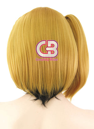 Kagerou Project Momo Kisaragi Short Yellow Mixed Black Anime Cosplay Wig MY241 - CosplayBuzz