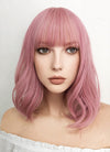 Medium Wavy Pink Bob Cosplay Wig NS063