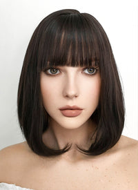 Medium Straight Brunette Bob Cosplay Wig NS077