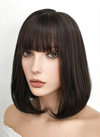 Medium Straight Brunette Bob Cosplay Wig NS077