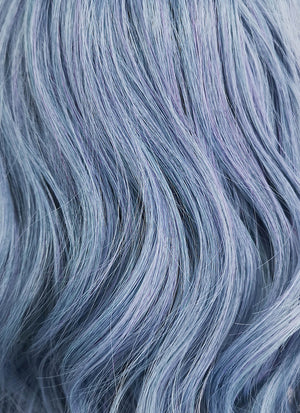 Medium Wavy Blue Mixed Purple Bob Cosplay Wig NS102