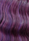 Medium Wavy Mixed Purple With Dark Roots Bob Cosplay Wig NS114