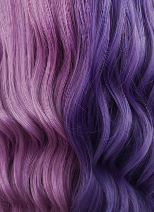 Long Wavy Two Tone Purple Cosplay Wig NS202