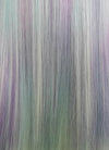 Long Straight Blue Purple Grey Ombre Cosplay Wig NS286