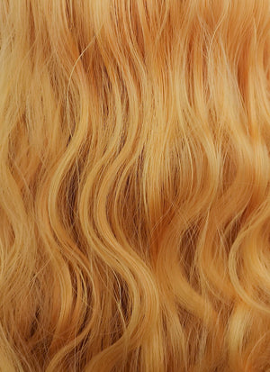 Long Wavy Orange Cosplay Wig NS305