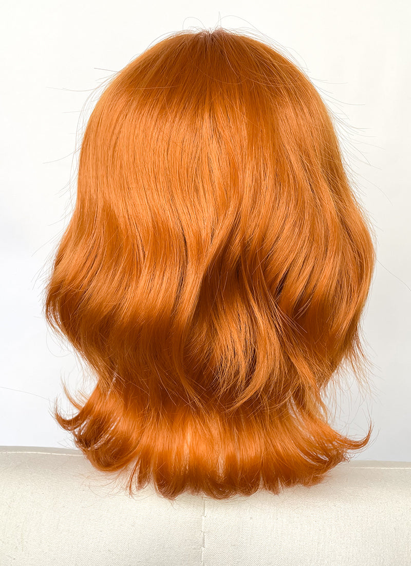 One Piece Nami Short Wavy Orange Flip Cosplay Wig NS515