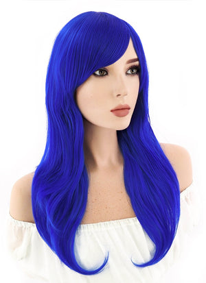 Long Wavy Blue Cosplay Wig PL383