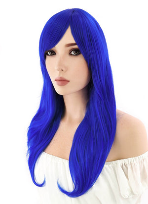 Long Wavy Blue Cosplay Wig PL383