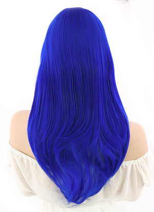 Long Wavy Blue Cosplay Wig PL383