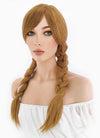 Frozen Anna Long Curly Brown Anime Cosplay Wig PL401