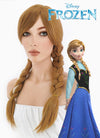 Frozen Anna Long Curly Brown Anime Cosplay Wig PL401
