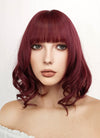 Medium Wavy Burgundy Bob Cosplay Wig TB1633