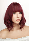 Medium Wavy Burgundy Bob Cosplay Wig TB1633