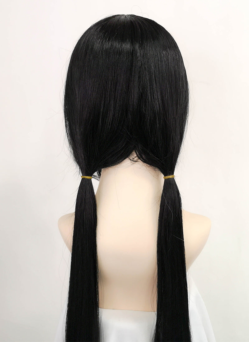 Danganronpa V3: Killing Harmony Harukawa Maki Long Black Cosplay Wig TB1636