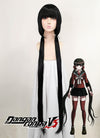 Danganronpa V3: Killing Harmony Harukawa Maki Long Black Cosplay Wig TB1636