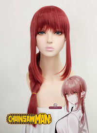 Chainsaw Man Makima Angie Long Red Cosplay Wig TB1642