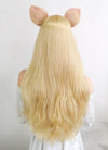League of Legends K/DA Ahri Long Blonde Cosplay Wig TB1643