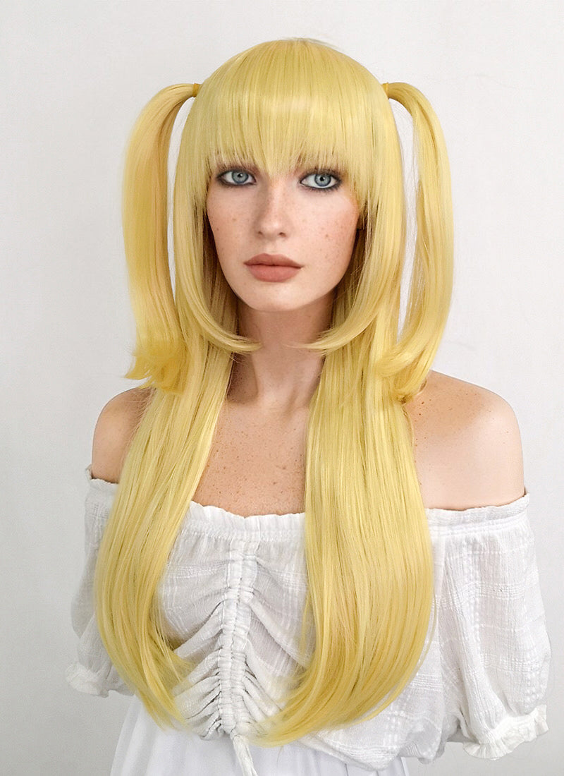 Death Note Misamisa Long Blonde Cosplay Wig TB1646