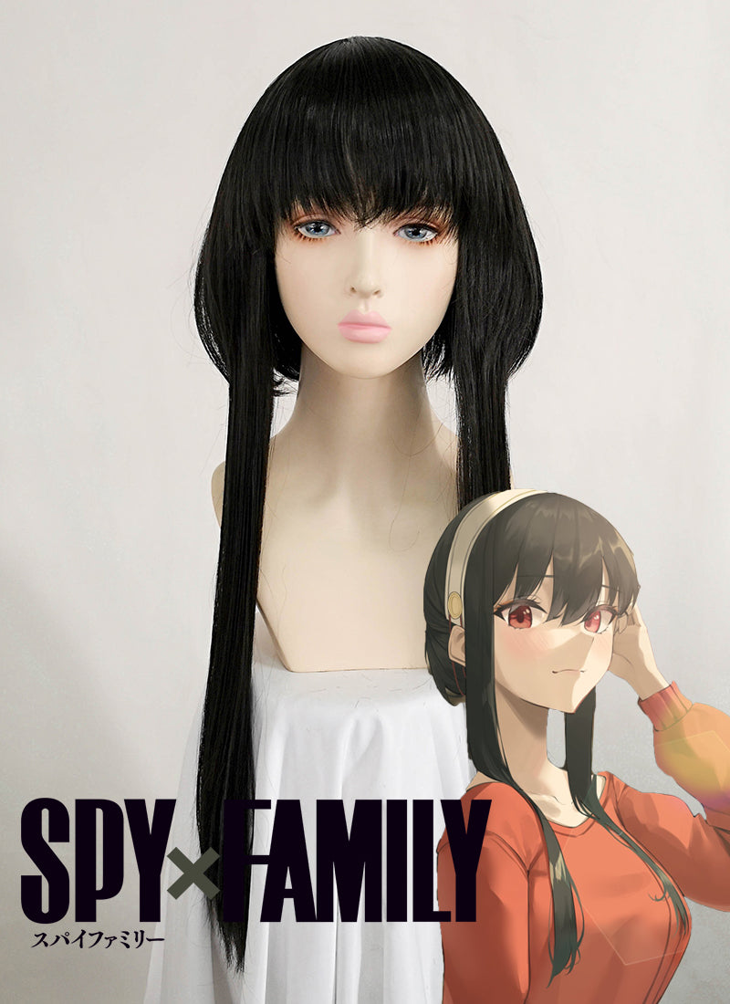 SPY x FAMILY Yorforger Long Black Cosplay Wig TB1649