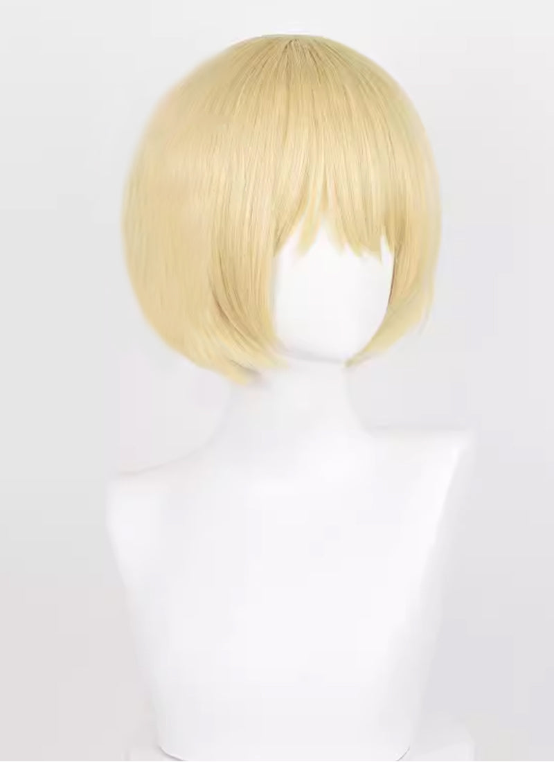 Attack on Titan Armin Arlert Short Blonde Cosplay Wig TB1670