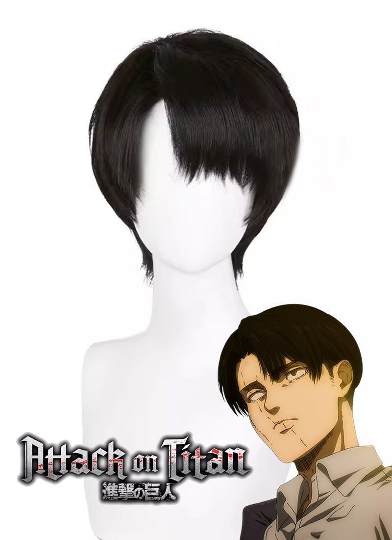 Attack on Titan Levi Ackerman Short Brunette Cosplay Wig TB1671