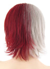 My Hero Academia Shoto Todoroki Medium Red Mixed Grey Anime Cosplay Wig TBZ1132A