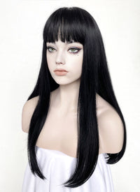 Junji Ito Maniac Tomie Long Straight Jet Black Cosplay Wig TBZ871C