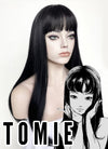 Junji Ito Maniac Tomie Long Straight Jet Black Cosplay Wig TBZ871C