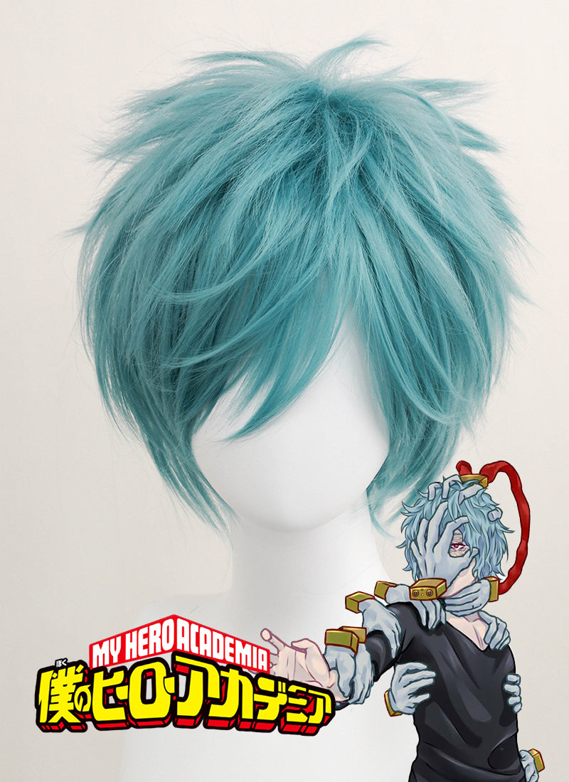 My Hero Academia Tomura Shigaraki Short Wavy Green Anime Cosplay Wig ZB241 - CosplayBuzz